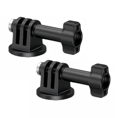 Imagem de LANXIRE Adaptador de montagem em tripé com furo de parafuso de 0,6 cm para câmera de ação Gopro DJI Insta360, serve para tripé monopé de bastão de selfie - pacote com 2