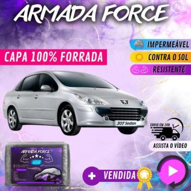 Imagem de Capa Cobrir Carro PEUGEOT 307 SEDAN 100% Forrada Armada Force 100% Imp