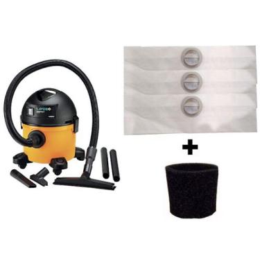 Imagem de Kit 6 Sacos Aspirador Pó Lavor Wash Compact 1400w + Filtro Motor - Ori