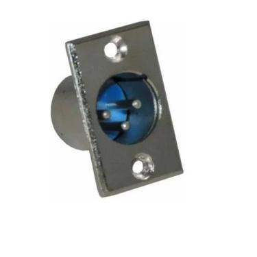 Imagem de Conector Cannon Macho P/ Painel - Kit Com 10 Pçs - TEBERA, MUSICAL