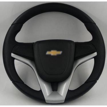 Imagem de Volante Esportivo Universal Cruze Prata - p/ Celta / Prisma / Corsa Cl