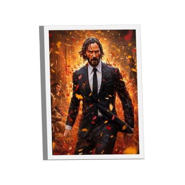 Imagem de Quadro John Wick Orange -- Br Artes