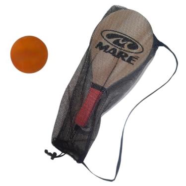 Imagem de Kit Premium Raquete Frescobol De Madeira Maré + Bolsa + 1 Bolinha | Kit Premum Jogo Frescobol Tênis De Praia Maré com Bolsa Pratica e Estilosa