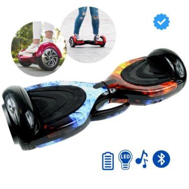 Imagem de Hoverboard Skate Elétrico 2024 nova geração led Infantil, 6.5" Led Mus