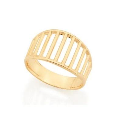 Imagem de Anel banhado ouro 3x 24k 18k e 22k feminino rommanel vazado 512270, 22