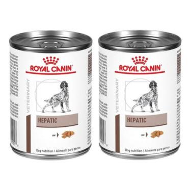 Imagem de Kit 2 Unidades Ração Úmida Hepatic 420g Lata Royal Canin