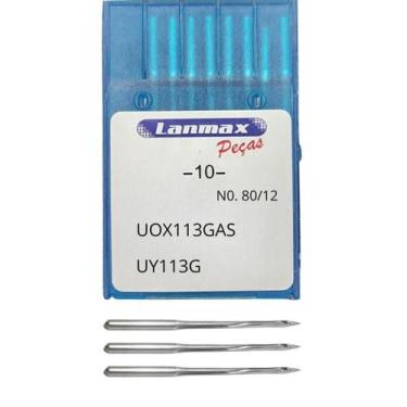 Imagem de Agulha para máquina elastiqueira industrial UOX113GAS - Numero 12 - La