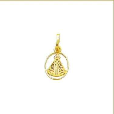 Imagem de Pingente Nossa Senhora Aparecida Em Ouro 18k Santa - Golden Maison Joi