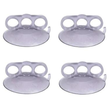 Imagem de Kit 4 Ventosa Garra 3 Dedos Cristal 110Mm Martelinho De Ouro - H Plást