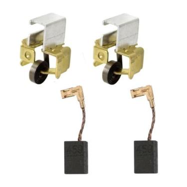 Imagem de Jg Guias e Escovas de Carvão P/ Esmerilhadeira Makita M0901 e Mga90b O