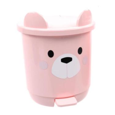Imagem de Lixeira Infantil Decorada Ursinho Para quarto de Bebê 6,5 Litros PlasU