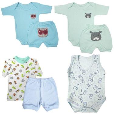 Imagem de Kit Maternidade 7 Pçs Roupa De Bebê Com Body Short E Regata - Koala Ba