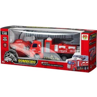 Imagem de Caminhao Bombeiro Controle Remoto DM TOYS DMT6212