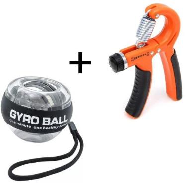 Imagem de Hand Grip Strength Trainer + Power Ball Powerball Fitness - hOME E mOR