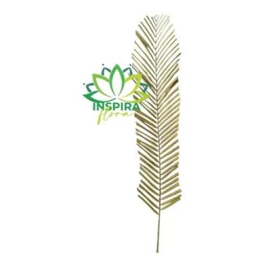 Imagem de 1 Folha De Palmeira Latania Alvejada Grossa Decoração Painel - FLORA F