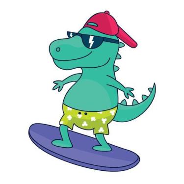 Imagem de Adesivo de Parede Infantil Surfista Quarto Menino Bebe - 209ir - Allod