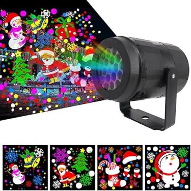 Imagem de Projetor Laser LED de Natal com Desenhos Animados, Iluminação Decorativa Festiva