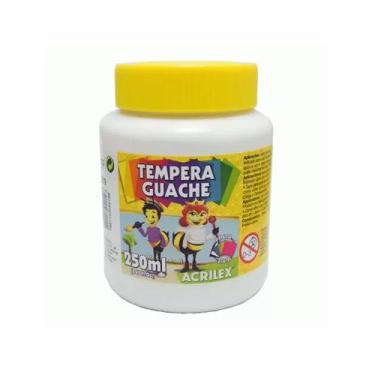 Imagem de Tinta Tempera Guache Cores Pote De 250ML Escolar Un Acrilex - Papelari