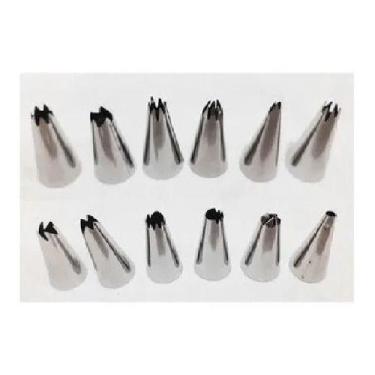 Imagem de Saco Decorador Confeiteiro Profissional 12 Bicos Inox Bolo - oem