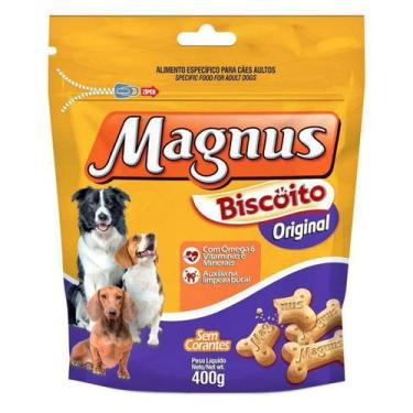 Imagem de Magnus Biscoito Original Cães Adultos 400g - Adimax Indústria e Comérc