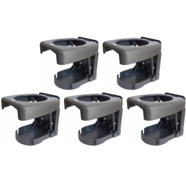 Imagem de 5 Porta Copo Retrátil Lancha Ônibus Carro Universal Cinza Escuro - TOP