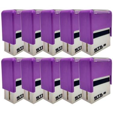 Imagem de 10 Carimbos Automáticos Stilo 20 - Só Aparelho, Lilas
