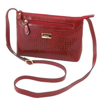 Imagem de Bolsa de Couro Mariart 2193, Vermelho