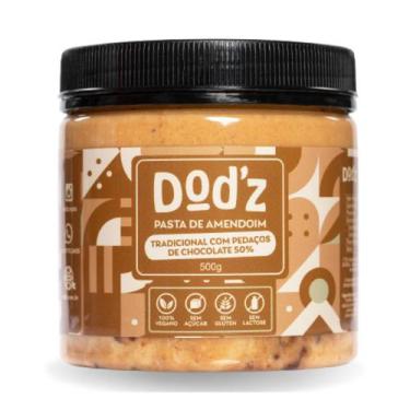 Imagem de Dod'z! Pasta de Amendoim com Pedaços de Choco 50%  500g