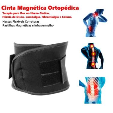 Imagem de Cinta Magnética Terapia Para Dor de Hérnia De Disco e Fibromialgia - A