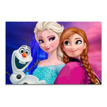 Imagem de Quebra Cabeça Personalizado Frozen 60 Peças - Pomp's Geek