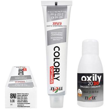Imagem de Itely Tinta Colorly 8NI Louro Claro Intenso 60g + Oxily 20 Volumes 60 