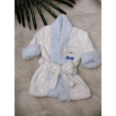 Imagem de roupao para nenem luxo moda infantil cama mesa e banho - rainha fashio