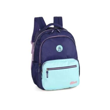 Imagem de Mochila De Costas Roxa Stitch Compartimento Laptop Disney - Maxlog Imp