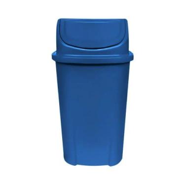 Imagem de Lixeira Basculante 60l Azul Lar Plasticos