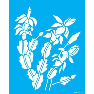 Imagem de Stencil Opa 20 x 25 cm - Flor De Maio - 3543 - Opa Criando Arte