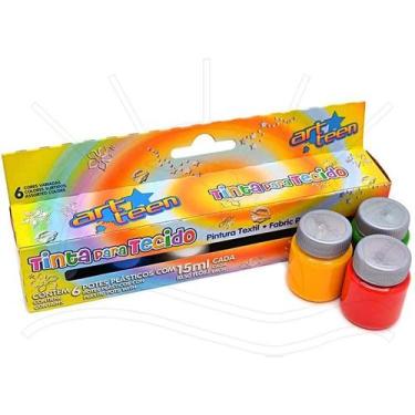 Imagem de Tinta para Tecido Fosca Art Teen - 6 cores - Acrilex