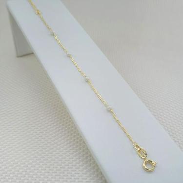 Imagem de Pulseira Banhada A Ouro Infantil Com Pérola Bijou Art