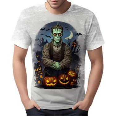 Imagem de Camiseta Camisa Tshirt Halloween Frankenstein Zombi Susto 3 - Enjoy Sh