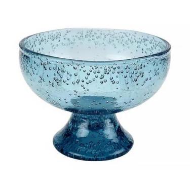 Imagem de Taça para Sorvete Acrílico Detalhes Bolhas Azul 440ml 50217 - EntreCas