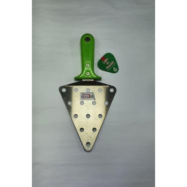 Imagem de Espátula de Pizza Triangular Perfurada Inox Grande-WorkPizza, verde