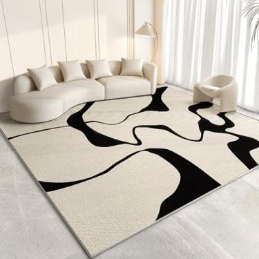 Imagem de Tapete moderno simples e grande para sala de estar, confortável, bonito, para quarto, fresco, elegante, para sofá, mesa de centro, para cama, MT80, QD, 300x400CM