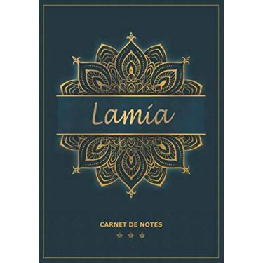 Imagem de Lamia - Carnet de notes: Cahier A5 avec prénom personnalisé Lamia | Cadeau d'anniversaire pour femme, maman, sœur, copine, fille, amie ... | Design : ... pages lignée, Petit Format A5 (14.8 x 21 cm)