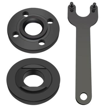 Imagem de Kit de chave de rebarbadora angular de 3 peças, porca de trava de metal flange 5/8-11, peças de reposição para rebarbadora, compatível com Dewalt Milwaukee 193465-4 Metabo Bosch Ryobi Black Decker