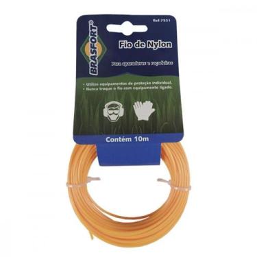 Imagem de Fio De Nylon Para Aparador De Grama Brasfort 2,7Mmx10M - 7535