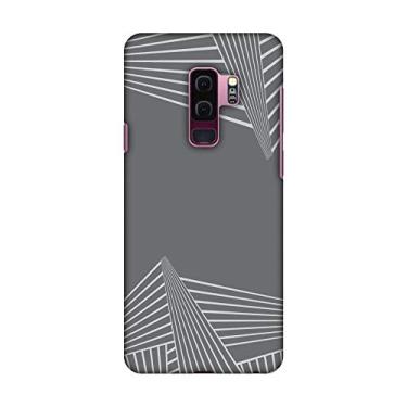 Imagem de AMZER Capa rígida de encaixe slim fit, capa traseira com kit de limpeza de tela para Samsung Galaxy S9 Plus - cor HD, ultraleve - fibra de carbono Redux Stone Gray 3