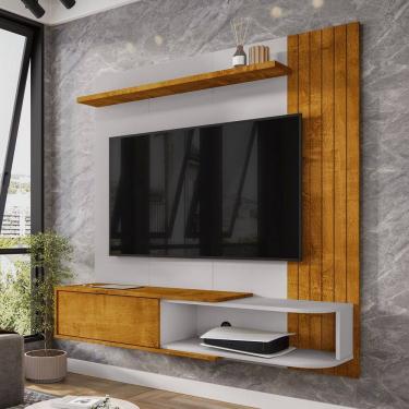 Imagem de Painel para TV Até 55 Polegadas Paraty 1 Porta Naturallle/Off White - Móveis Bechara