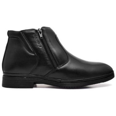Imagem de Bota Botina Ortopédica Dois Zíperes Bico Redondo Masculina Anatômica Leveterapia-Masculino