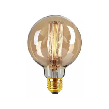 Imagem de Lâmpada Filamento Carbono G80 Retrô Vintage 40w Branco Quente Bivolt I