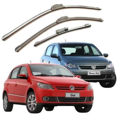 Imagem de Kit Palheta de Limpador Dianteiro e Traseiro Gol 2009 a 2012 - TIGER A