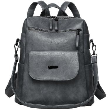 Imagem de Mochila, bolsa de couro PU WYFJNX para mulheres, azul, cinza